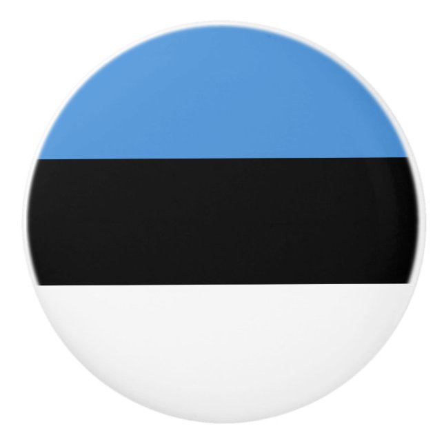 Bouton De Porte En Céramique Drapeau estonien Ceramic Knob (Devant)