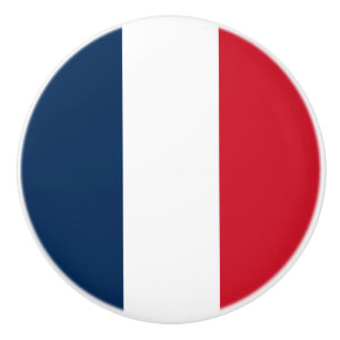 Bouton De Porte En Céramique Drapeau français