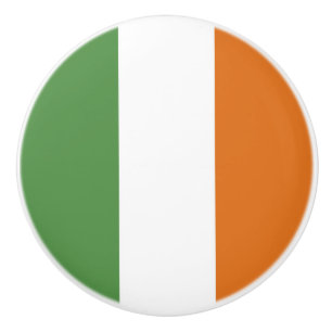 Bouton De Porte En Céramique Drapeau irlandais