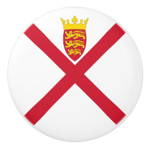 Bouton De Porte En Céramique Drapeau Jersey
