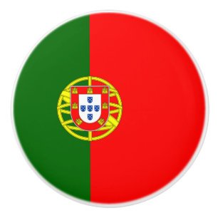 Bouton De Porte En Céramique Drapeau portugais