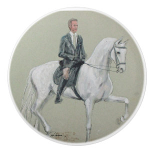 Bouton De Porte En Céramique Dressage