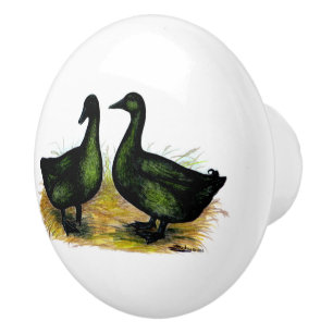Bouton De Porte En Céramique Ducks : Cayuga Pair