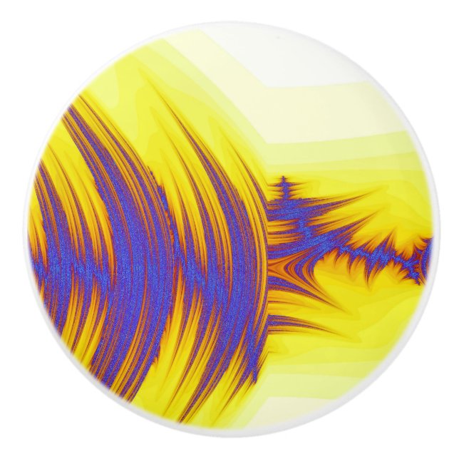 BOUTON DE PORTE EN CÉRAMIQUE EAU DE FLUX (Devant)