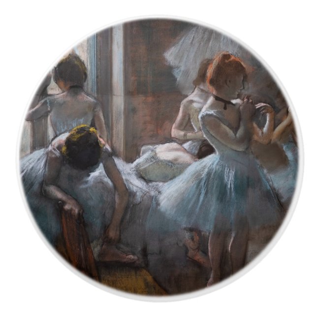 Bouton De Porte En Céramique Edgar Degas - Danseurs (Devant)