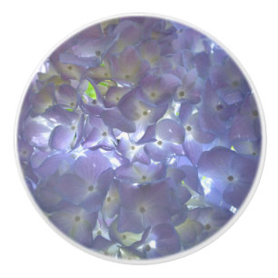 Bouton De Porte En Céramique Élégant boho poussiéreux floral violet clair fleur