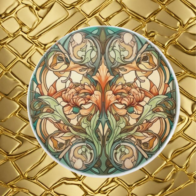 Bouton De Porte En Céramique élégant motif Art nouveau (Créateur téléchargé)