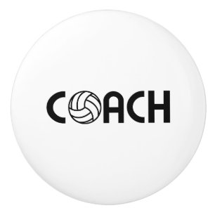 Bouton De Porte En Céramique Entraîneur de volleyball