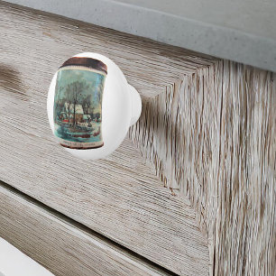 Bouton De Porte En Céramique et étain de sucre