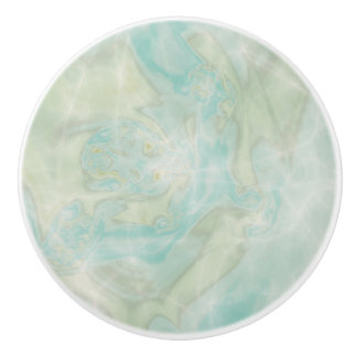 Bouton De Porte En Céramique Étincelle turquoise d'Aqua
