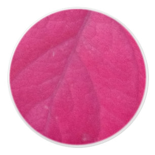 Bouton De Porte En Céramique Feuille d'automne pourpre