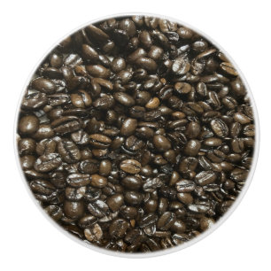 Bouton De Porte En Céramique Fèves de café