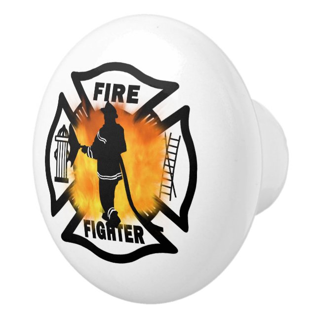 Bouton De Porte En Céramique Firefighter Handline     (Droite)