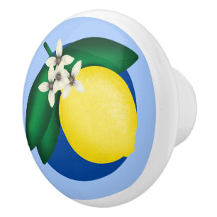 Bouton De Porte En Céramique Fleur de citron