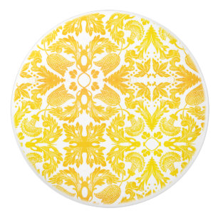 Bouton De Porte En Céramique Fleurs et soleil