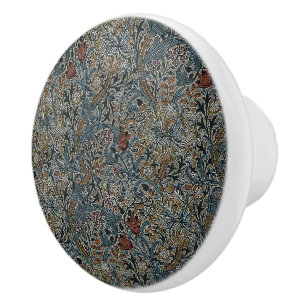Bouton De Porte En Céramique Fleurs vintages William Morris Golden Lily