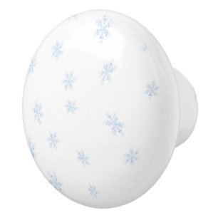 Bouton De Porte En Céramique Flocon de neige