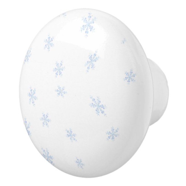 Bouton De Porte En Céramique Flocon de neige (Droite)
