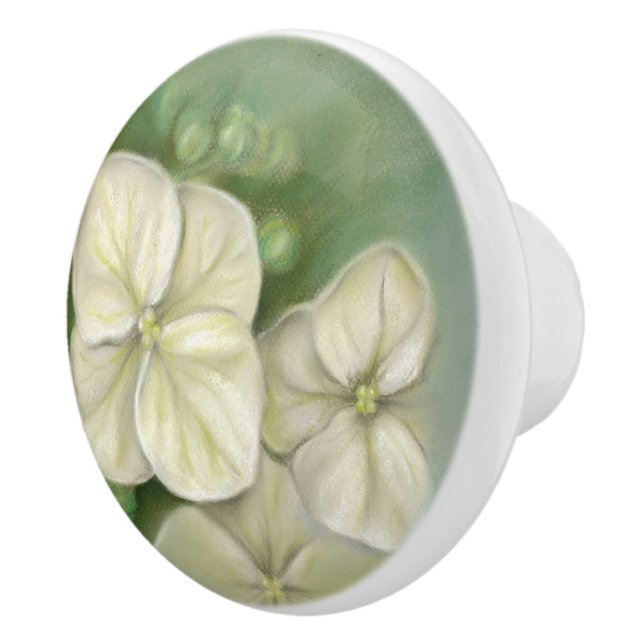 Bouton De Porte En Céramique Floral (Droite)