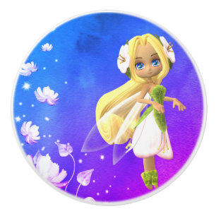Bouton De Porte En Céramique Floral de Fairy