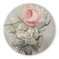Floral Vintage Roses Roses Roses Grises Ephémère