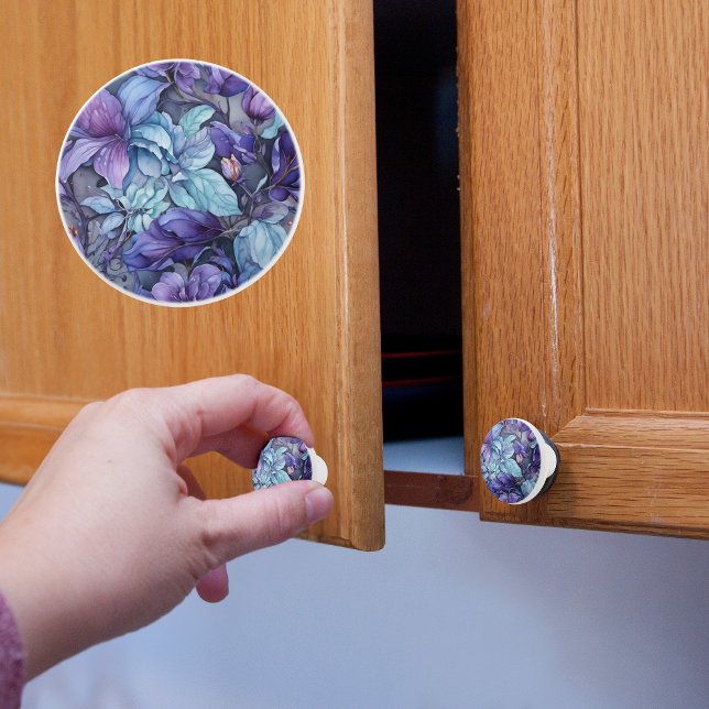 Bouton De Porte En Céramique Flowers périvelleux (Créateur téléchargé)