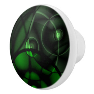 Bouton De Porte En Céramique Forest Green