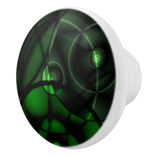 Bouton De Porte En Céramique Forest Green (Droite)