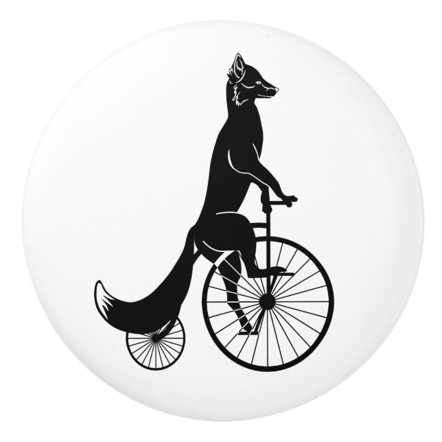 Bouton De Porte En Céramique Fox sur un vélo (Devant)