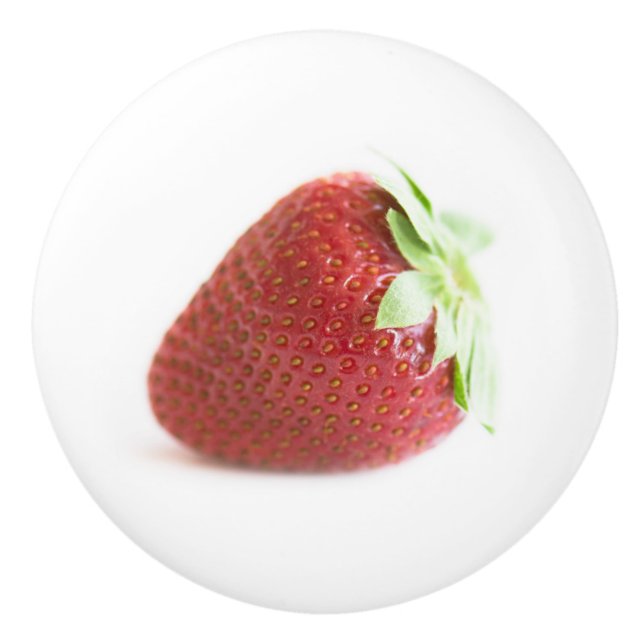 Bouton De Porte En Céramique Fraises (Devant)