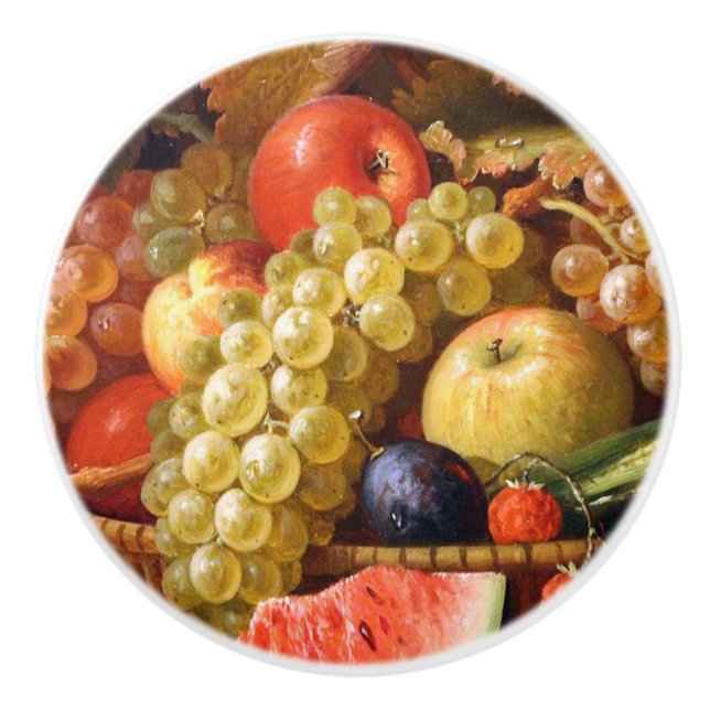 Bouton De Porte En Céramique Fruit (Devant)
