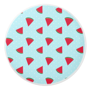 Bouton De Porte En Céramique Fruit d'été Watermelon Blue Fun