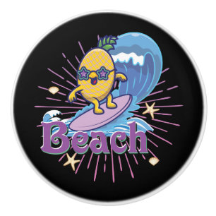 Bouton De Porte En Céramique funny pineapp