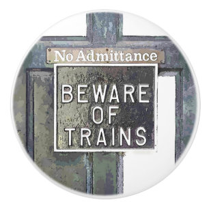 BOUTON DE PORTE EN CÉRAMIQUE GARE