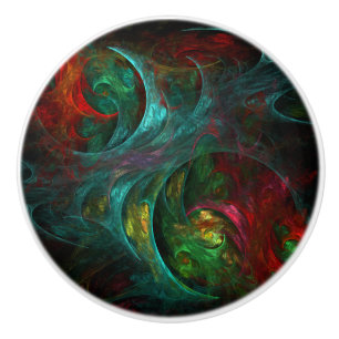 Bouton De Porte En Céramique Genesis Nova Art Abstrait