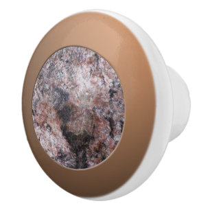 Bouton De Porte En Céramique Géologie Roche rose Texture