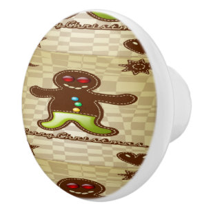 Bouton De Porte En Céramique Gingerpain biscuit