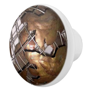 Bouton De Porte En Céramique Globe de cuivre