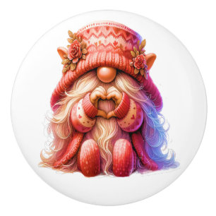Bouton De Porte En Céramique Gnomes