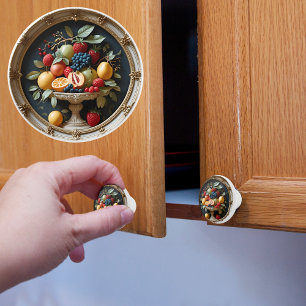 Bouton De Porte En Céramique Golden Orchard