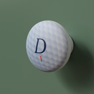 Bouton De Porte En Céramique Golfeurs sur mesure Monogramme Golf Ball Cabinet K