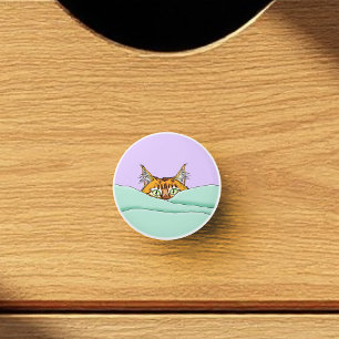 Bouton De Porte En Céramique Good Morning Orange Cat Funny