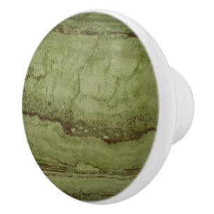 Bouton De Porte En Céramique Granite vert