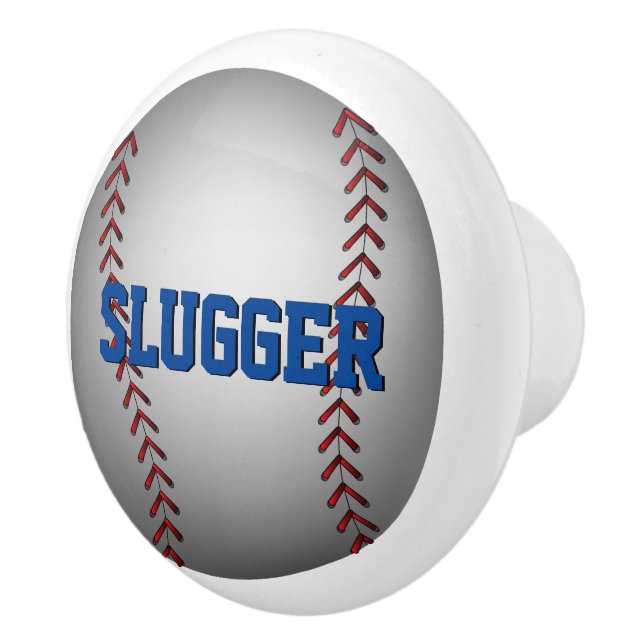 Bouton De Porte En Céramique Graphique de baseball (Droite)