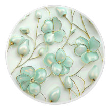 Green Gold Floral