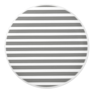 Bouton De Porte En Céramique Gris et blanc