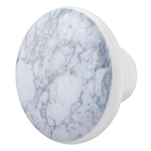 Bouton De Porte En Céramique Gris et blanc