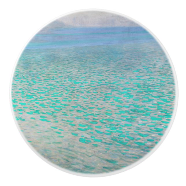 Bouton De Porte En Céramique Gustav Klimt - Attersee (Devant)