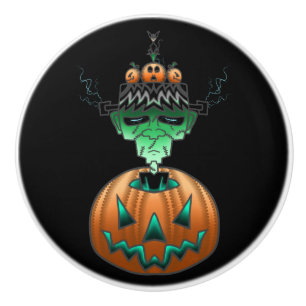 Bouton De Porte En Céramique Halloween Horror Punk Zombie