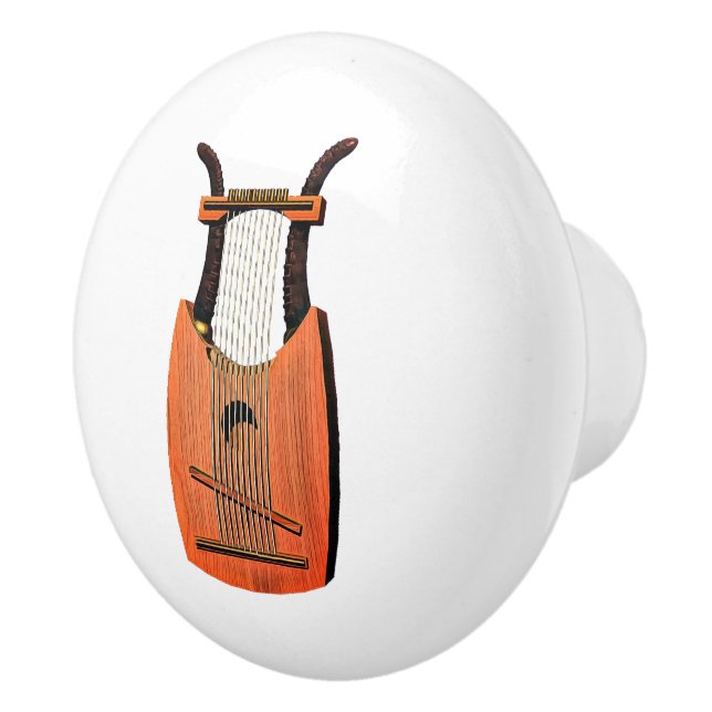 Bouton De Porte En Céramique Harpe du roi David (Droite)